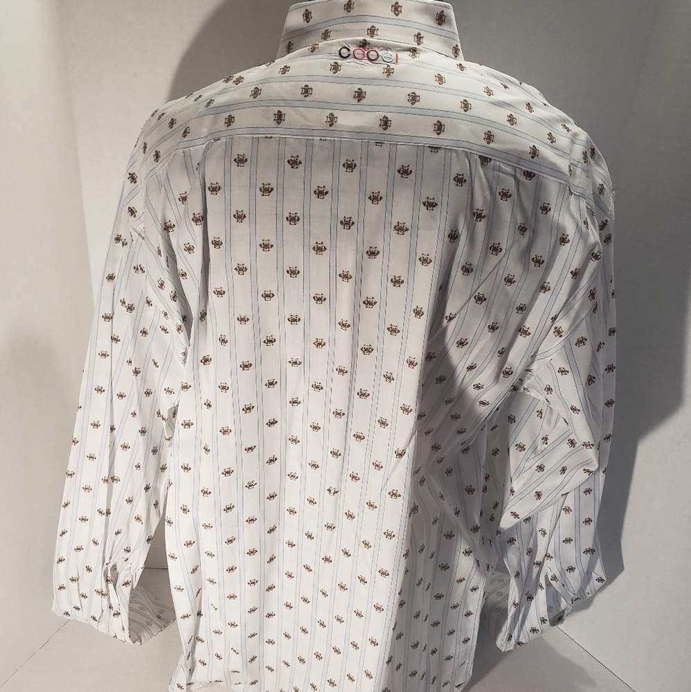 Men's COOGI  LS Button Up Shirt w/Cufflinks - Picture 2 of 5